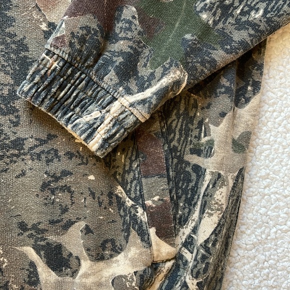 Vintage 90s Old Mill Real Tree Camo Zip Up Hoodie - Picture 2 of 7